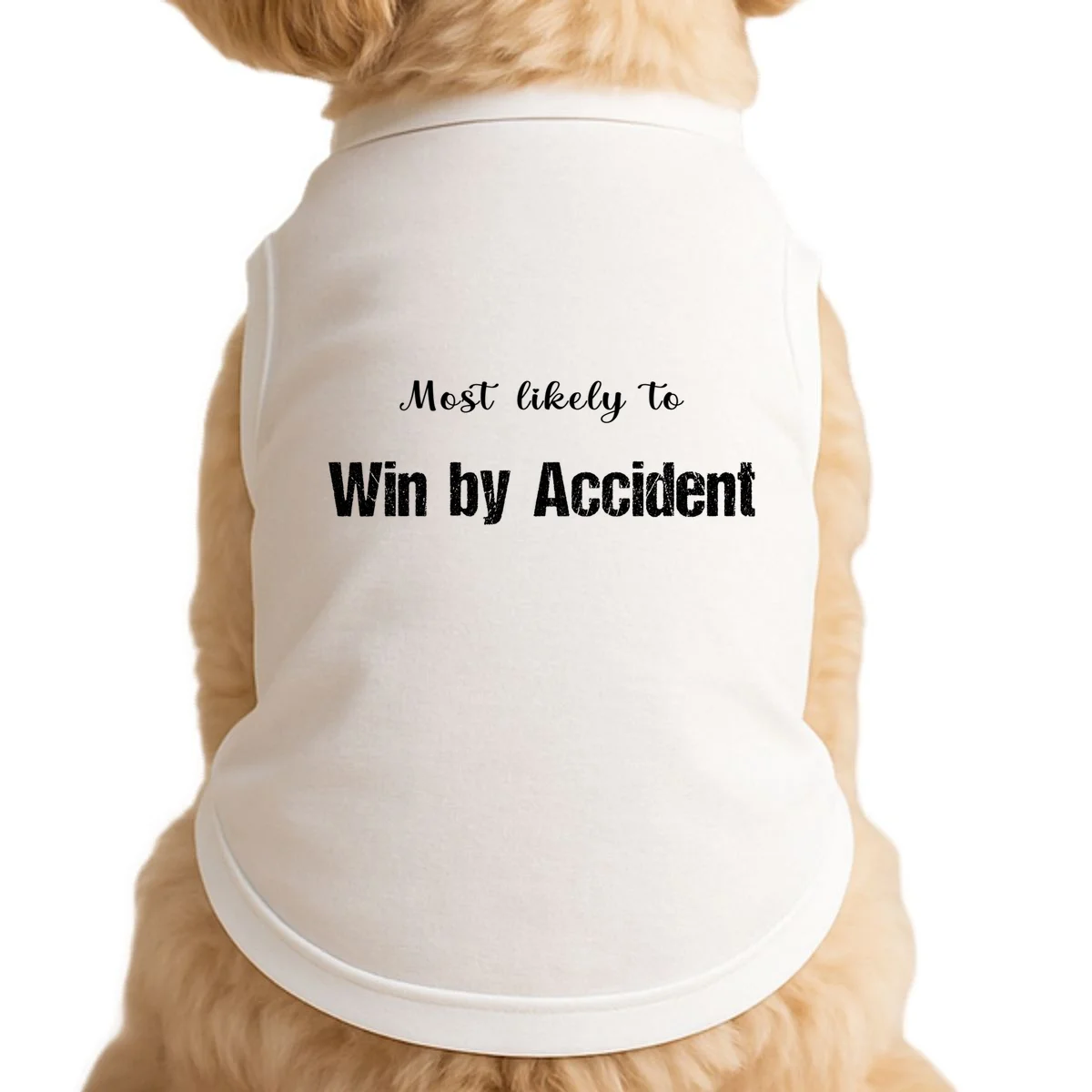 Most Likely To Bowling – Humorous Sports Typography Doggie Tank - Front