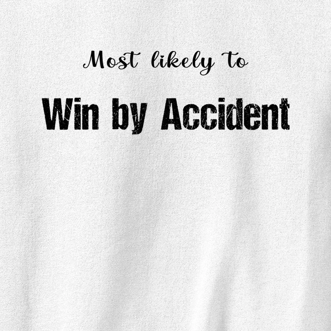 Most Likely To Bowling – Humorous Sports Typography Men's Sweatshirt - Front - Close-up