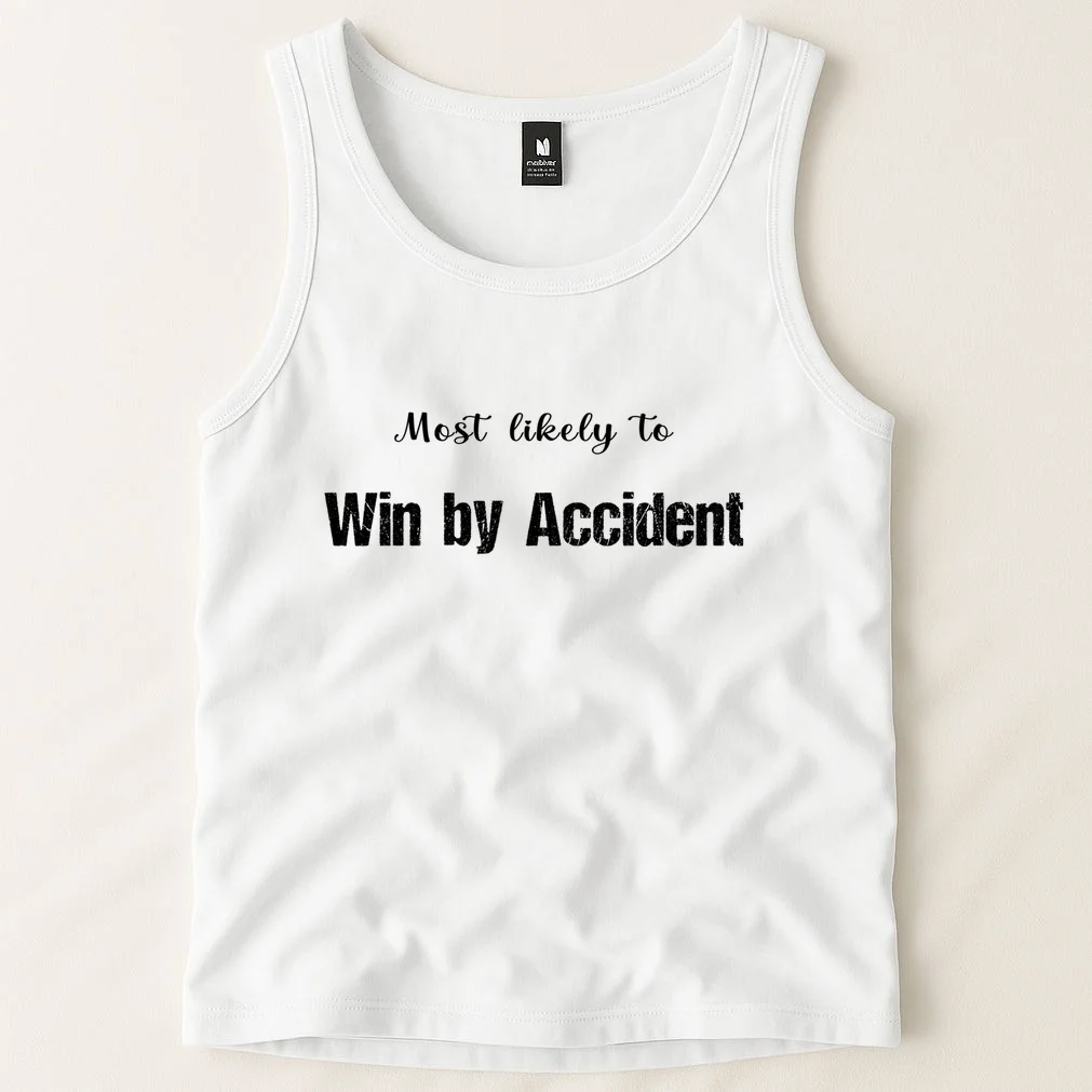 Most Likely To Bowling – Humorous Sports Typography Men's Tank Top - Front 1