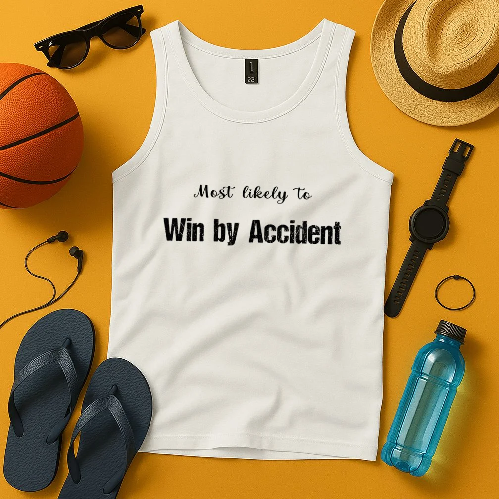 Most Likely To Bowling – Humorous Sports Typography Men's Tank Top - Front 3