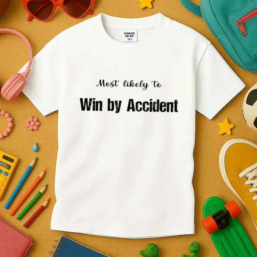 Most Likely To Bowling – Humorous Sports Typography Kids T-Shirt - Front 2