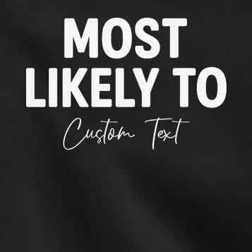 Most Likely To Personalized Kids Jacket - Front - Close-up