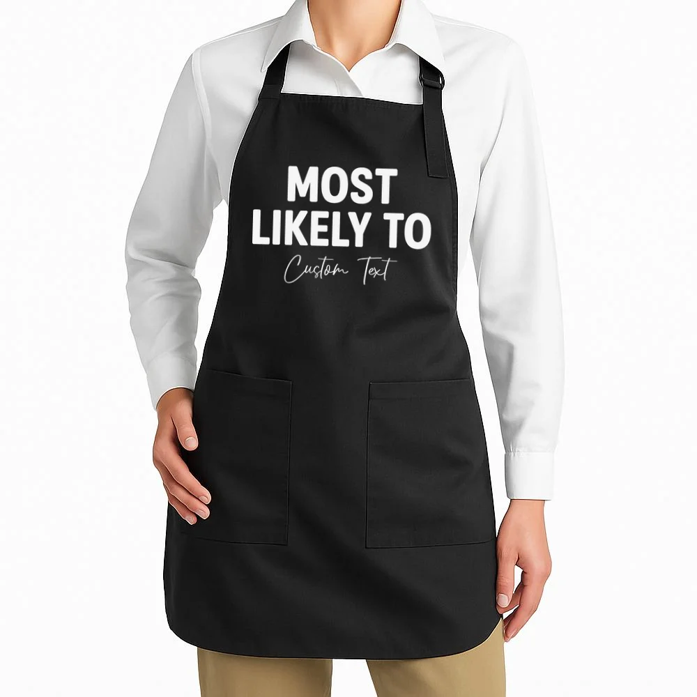 Most Likely To Personalized Apron - Front 1