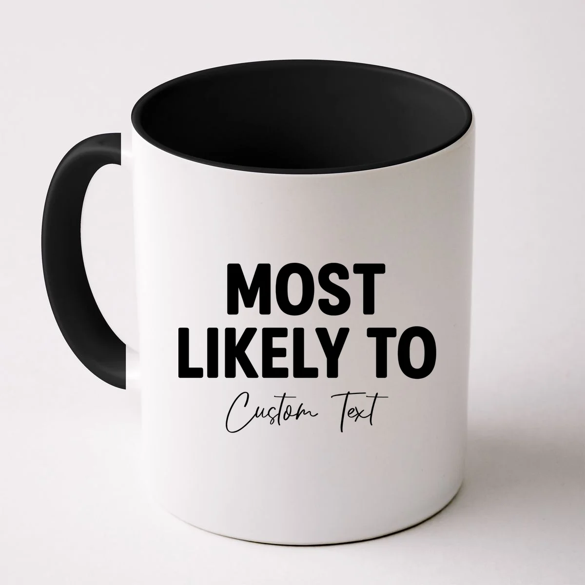 Most Likely To Personalized Coffee Mug - Front