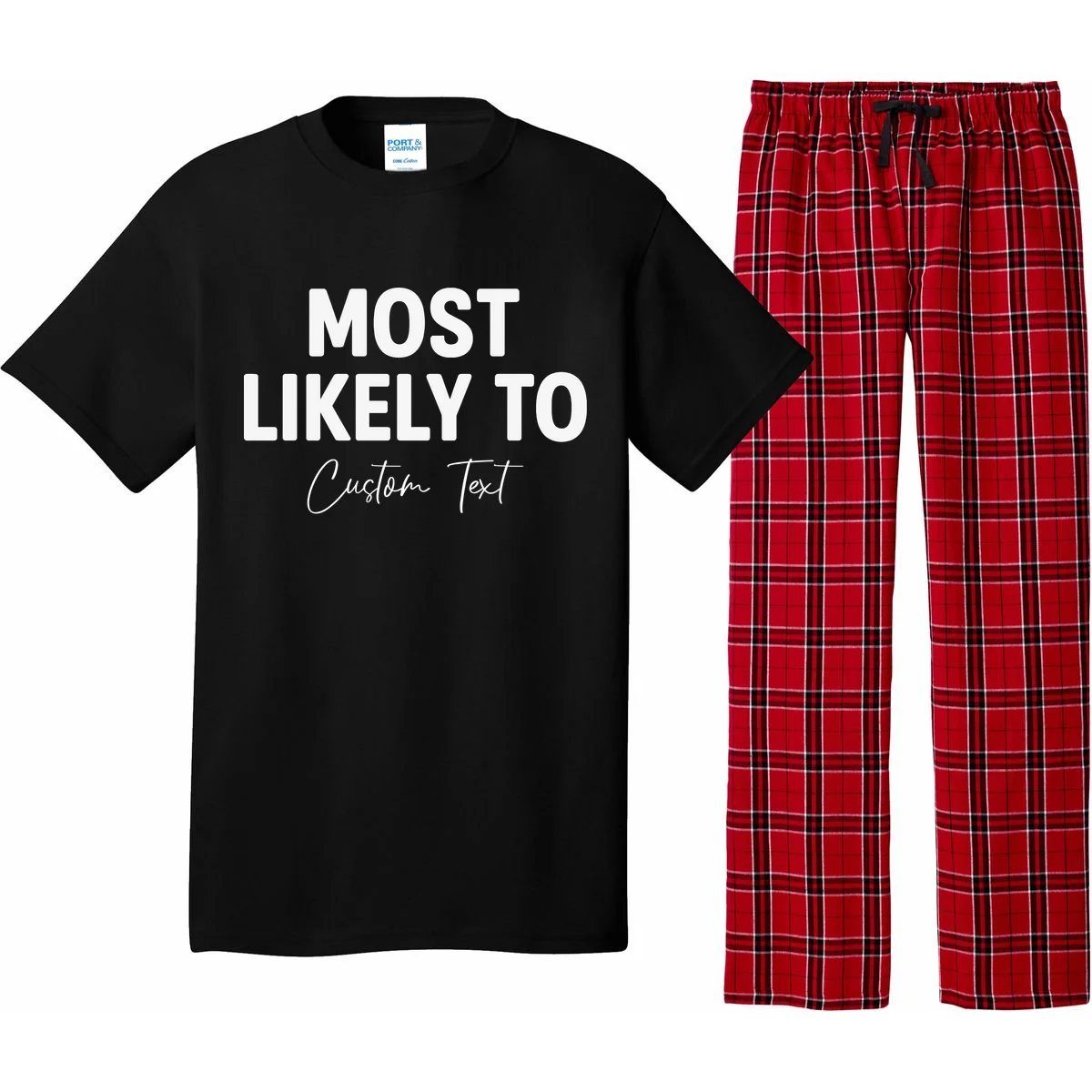 Most Likely To Personalized Pajama Set - Front