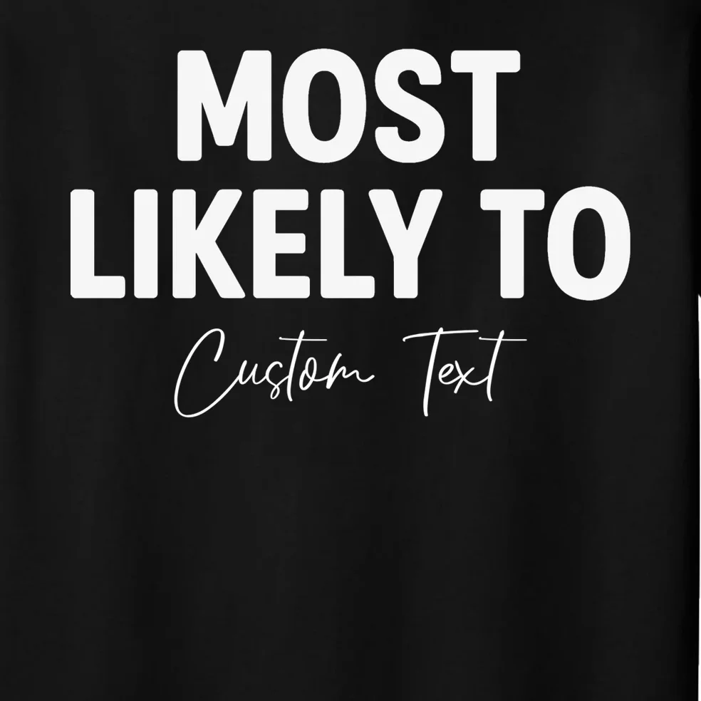 Most Likely To Personalized Men's Pajamas - Front - Close-up