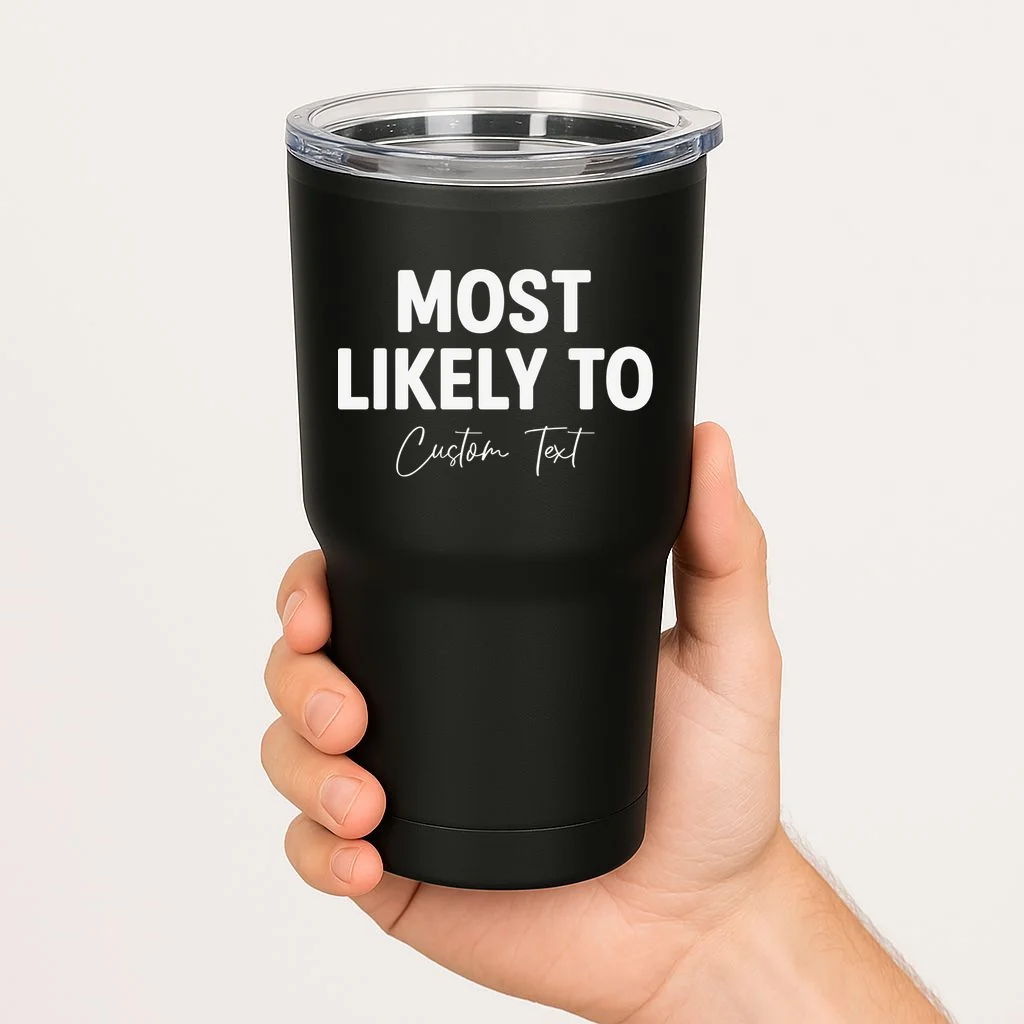 Most Likely To Personalized 20oz Tumbler - Front 1