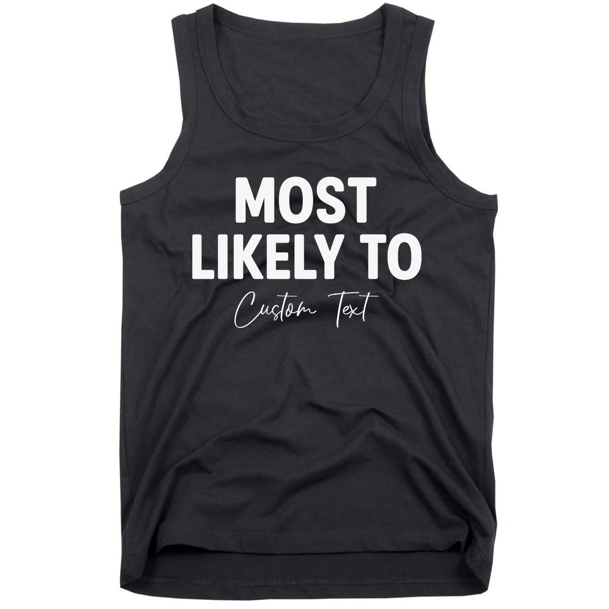 Most Likely To Personalized Tank Top - Front