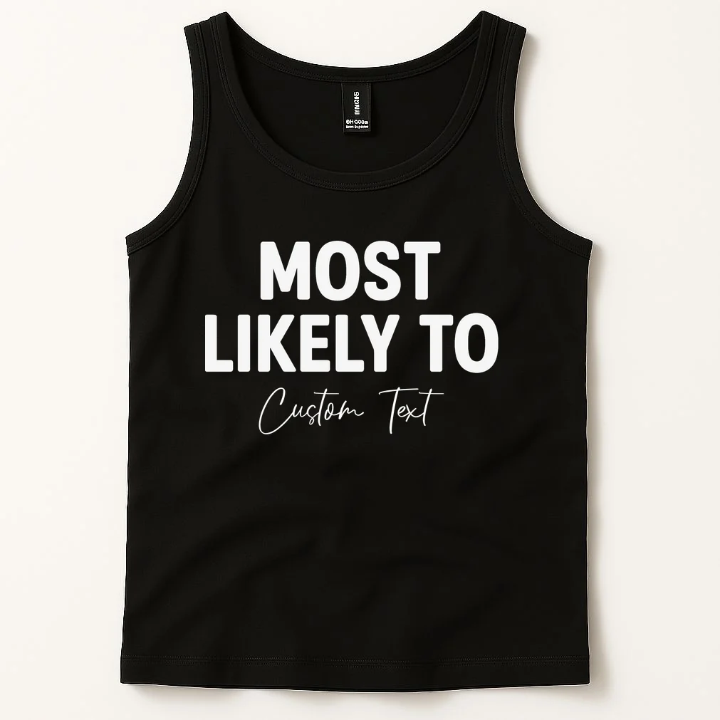 Most Likely To Personalized Tank Top - Front 1