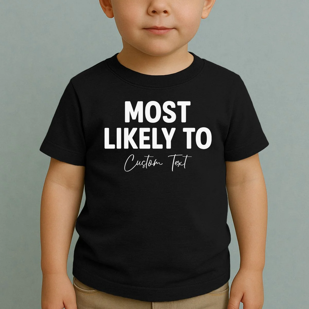 Most Likely To Personalized Toddler T-Shirt - Front 1