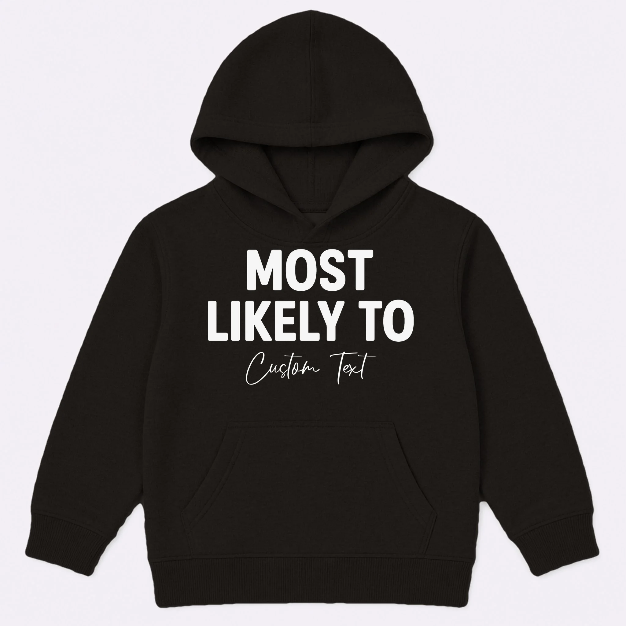 Most Likely To Personalized Kids Hoodie - Front