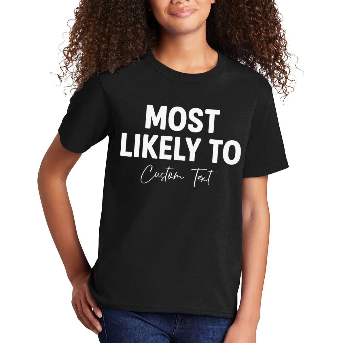 Most Likely To Personalized Kids T-Shirt - Front 1