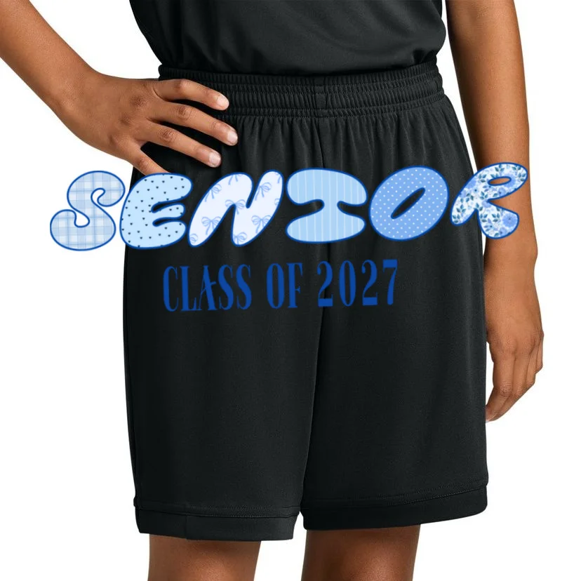 Cute Senior Class of Custom Year Kids Shorts - Front 1