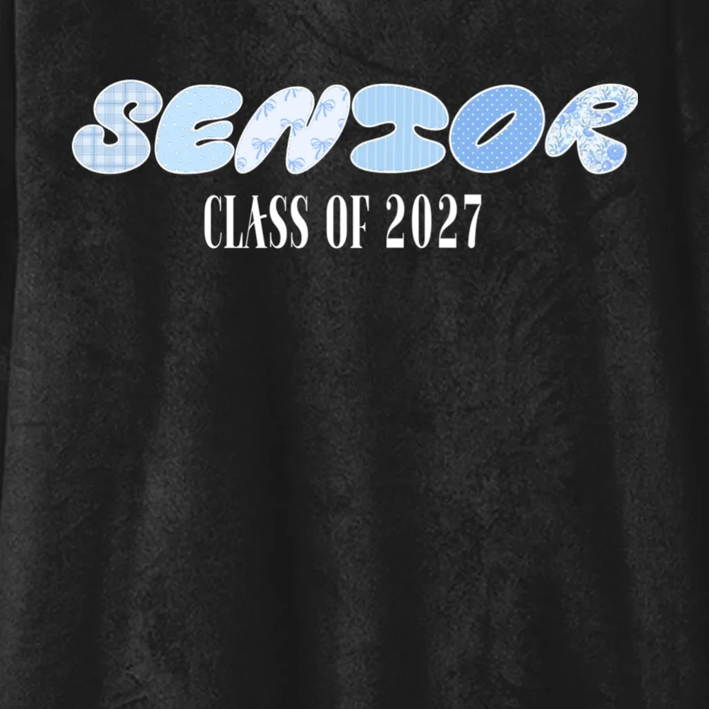Cute Senior Class of Custom Year Hooded Blanket - Front - Close-up