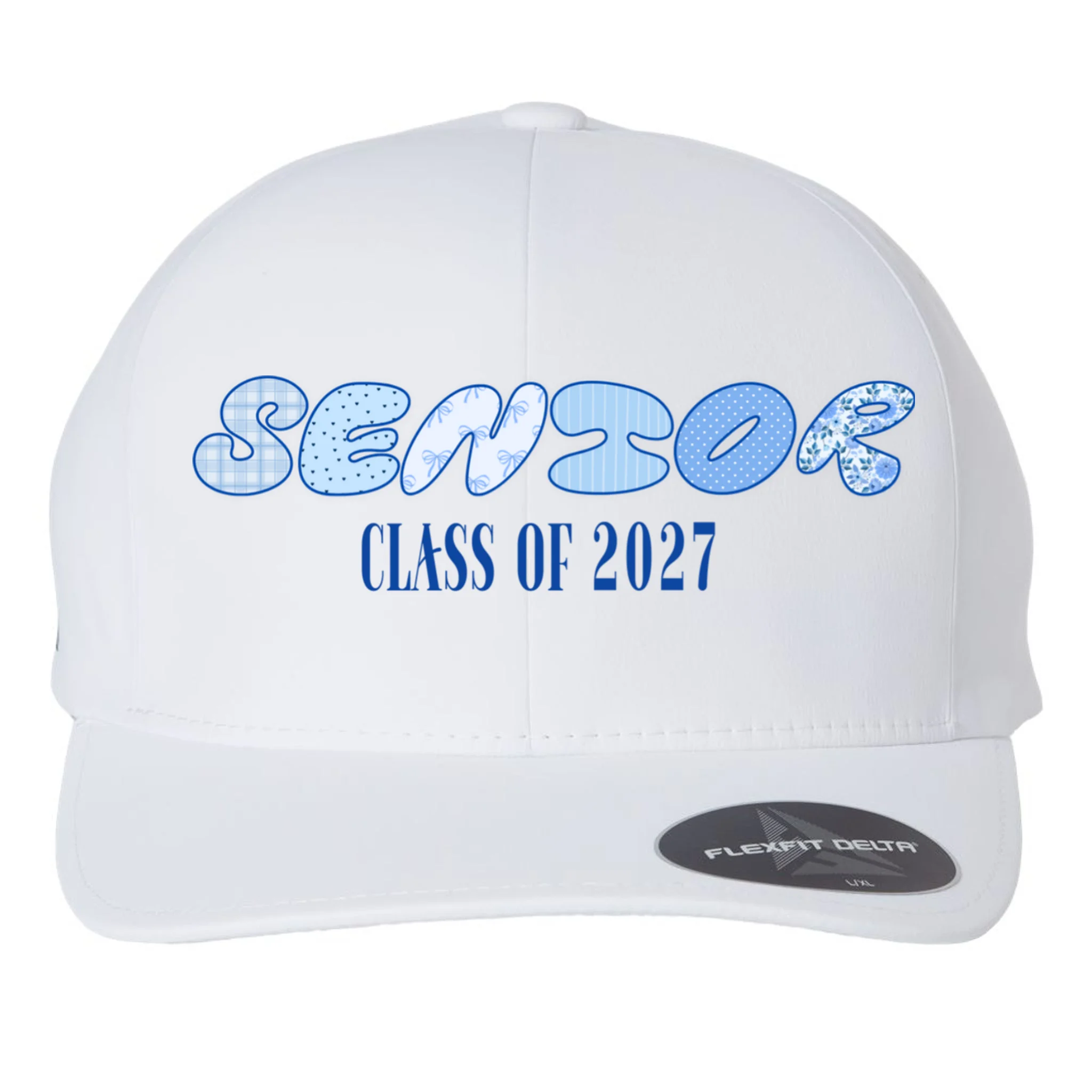Cute Senior Class of Custom Year Flexfit Men's Snapback Hat - Front