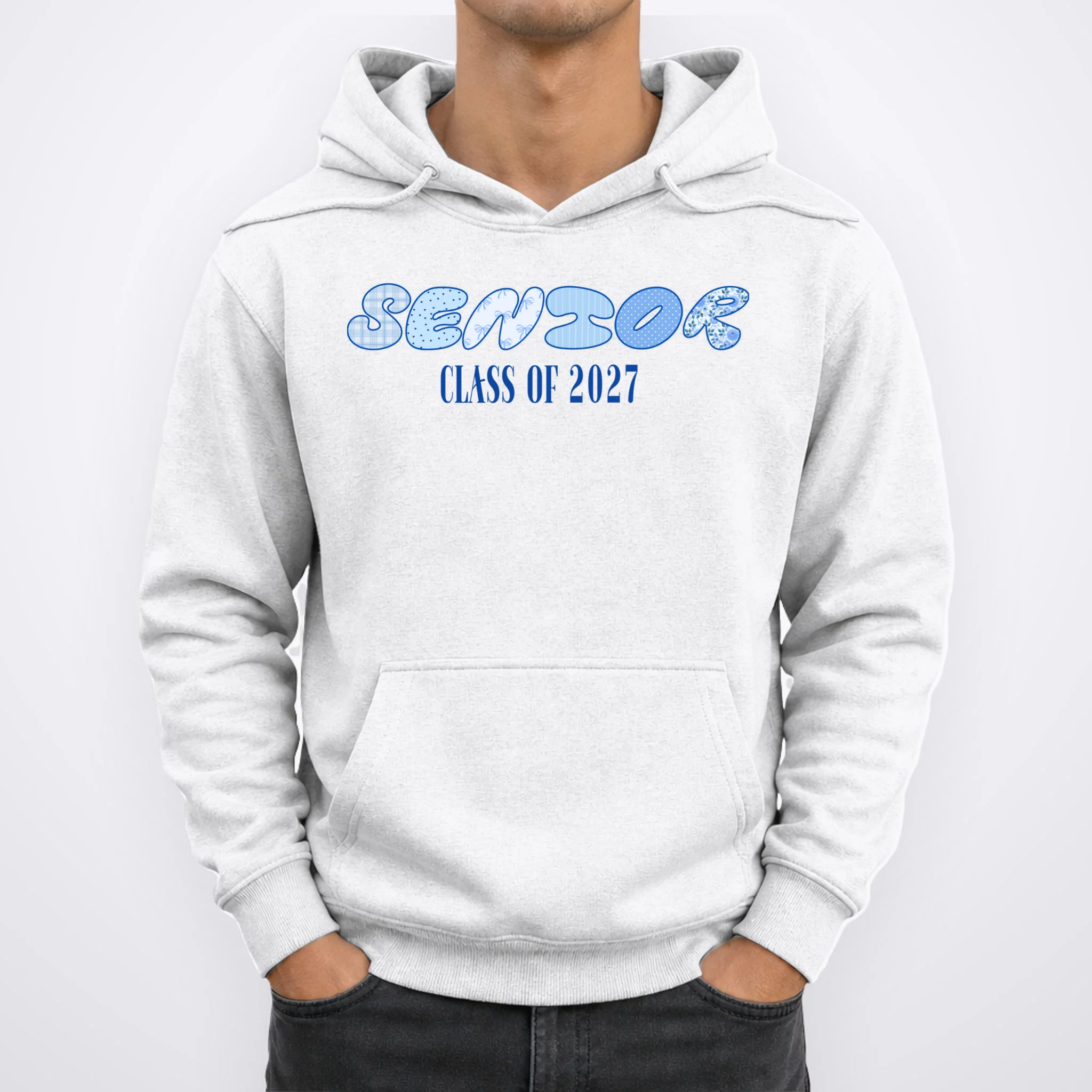 Cute Senior Class of Custom Year Men's Hoodie - Front 1