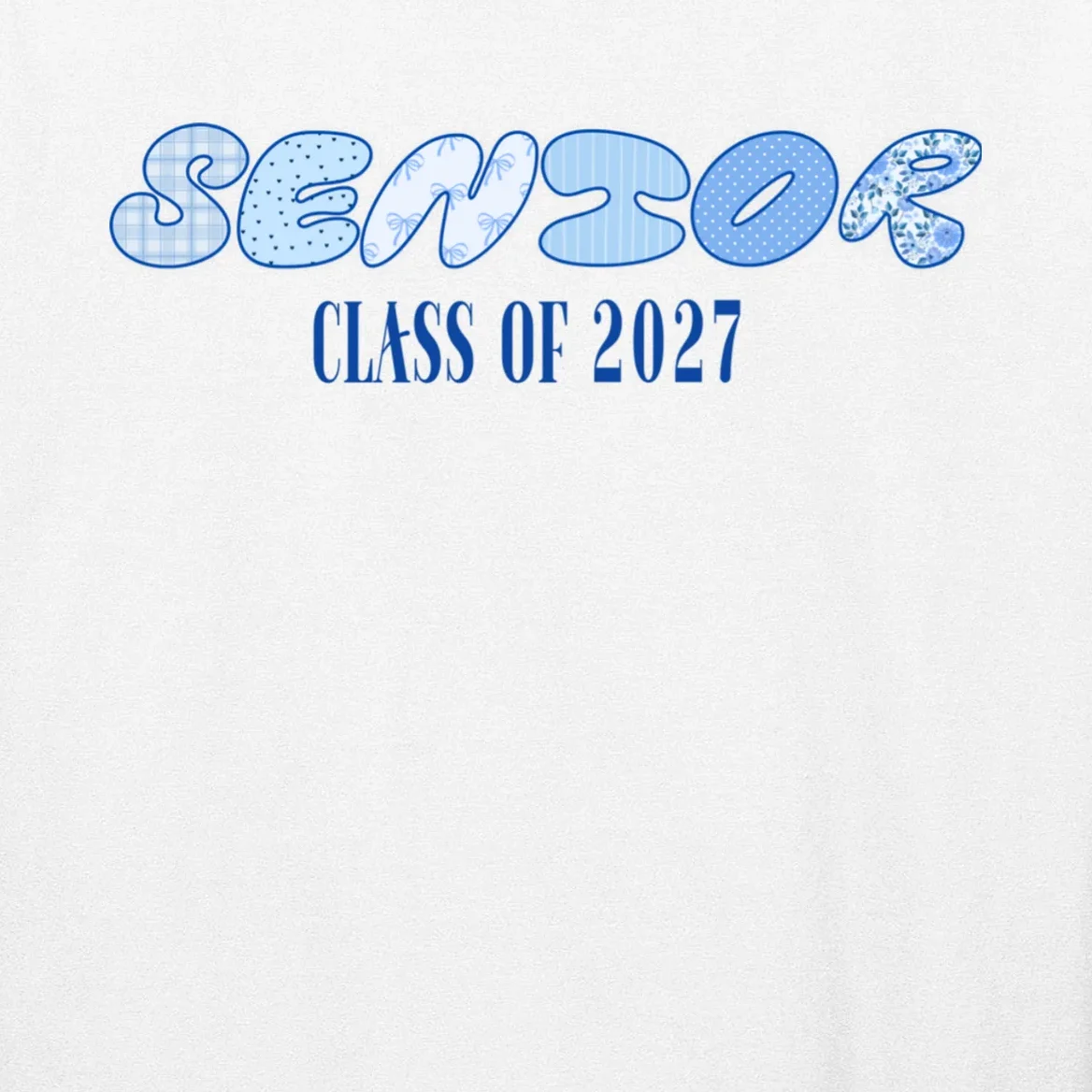 Cute Senior Class of Custom Year Men's Long Sleeve Shirt - Front - Close-up