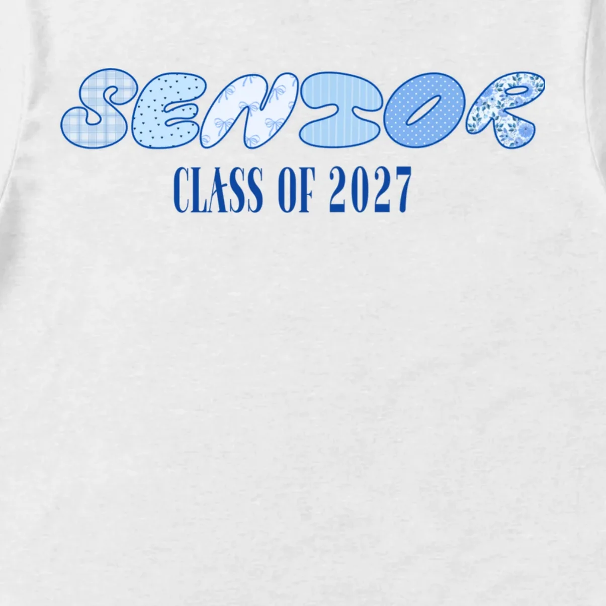 Cute Senior Class of Custom Year Men's T-Shirt - Front - Close-up