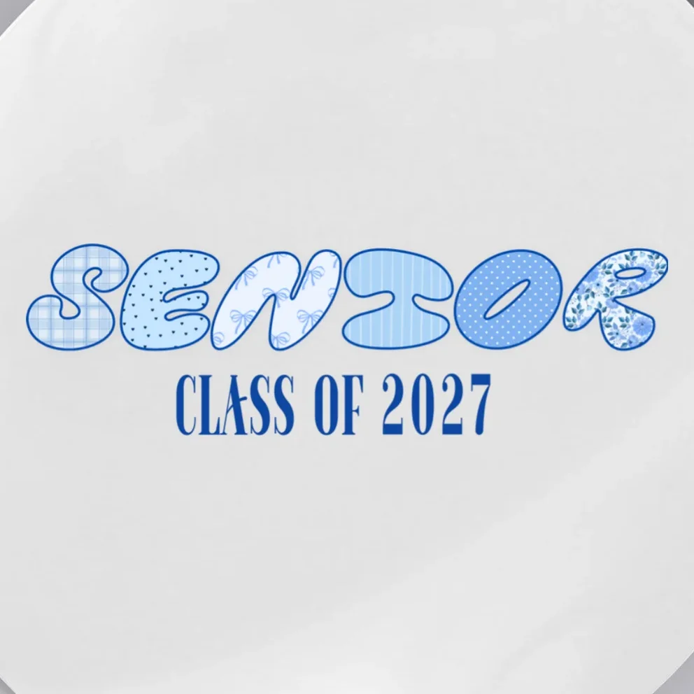 Cute Senior Class of Custom Year Button - Front - Close-up