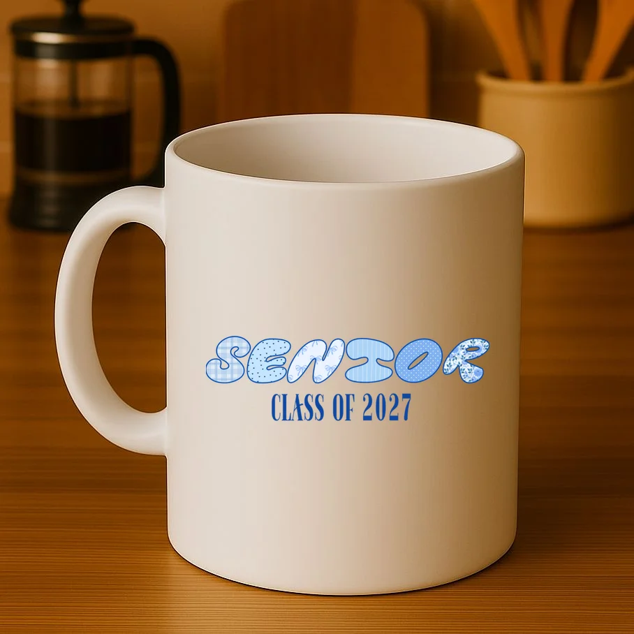 Cute Senior Class of Custom Year Coffee Mug - Front 3
