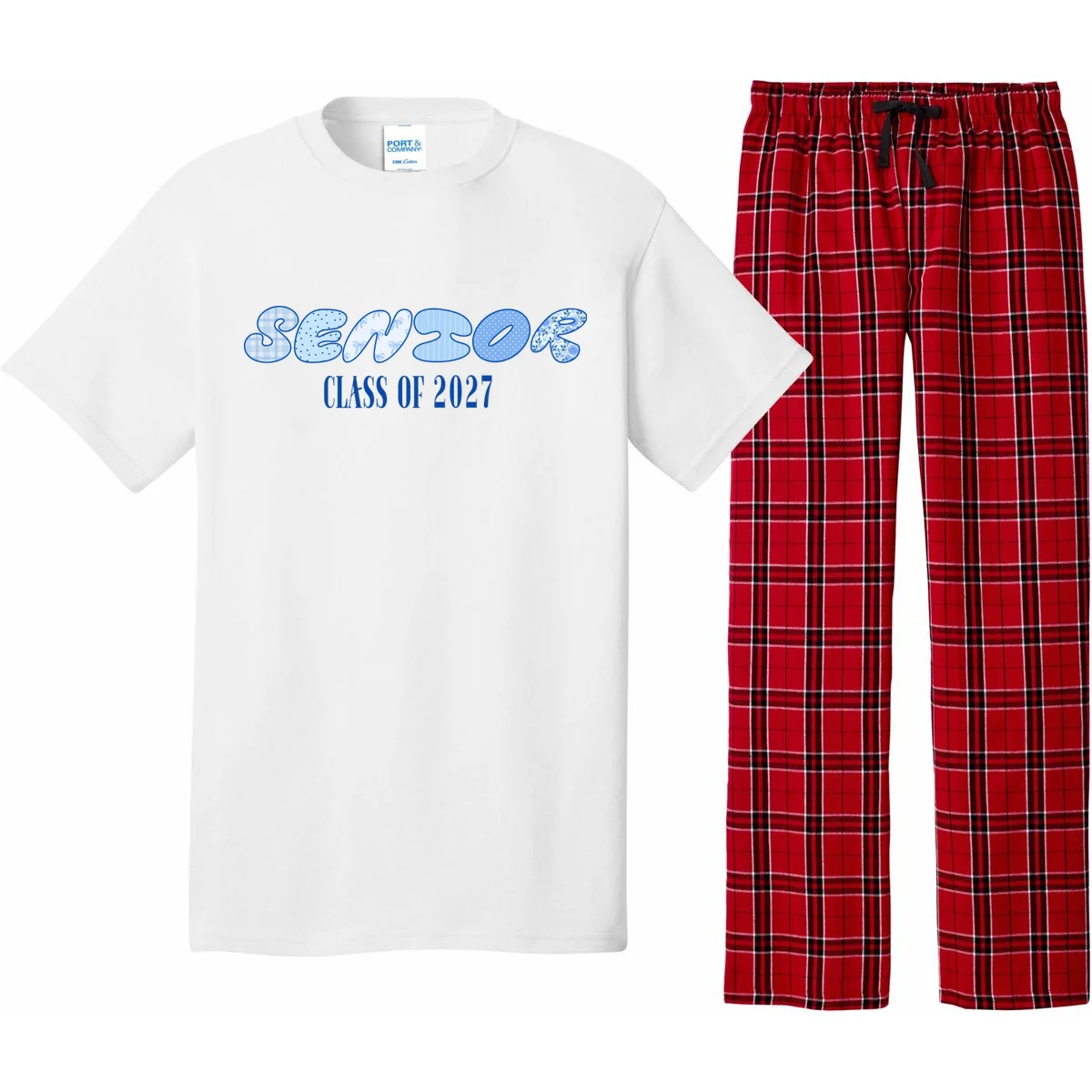 Cute Senior Class of Custom Year Pajama Set - Front