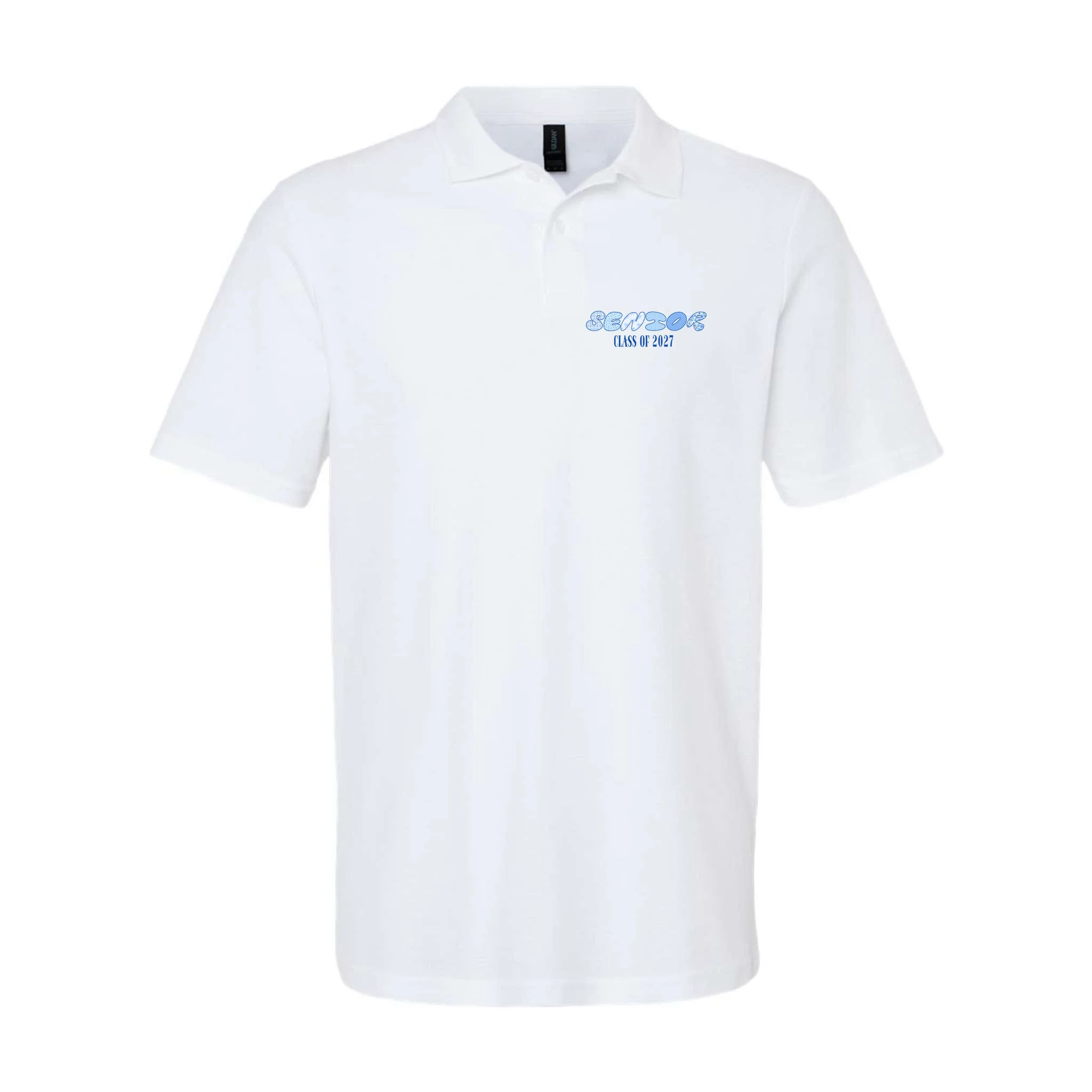 Cute Senior Class of Custom Year Men's Polo - Front