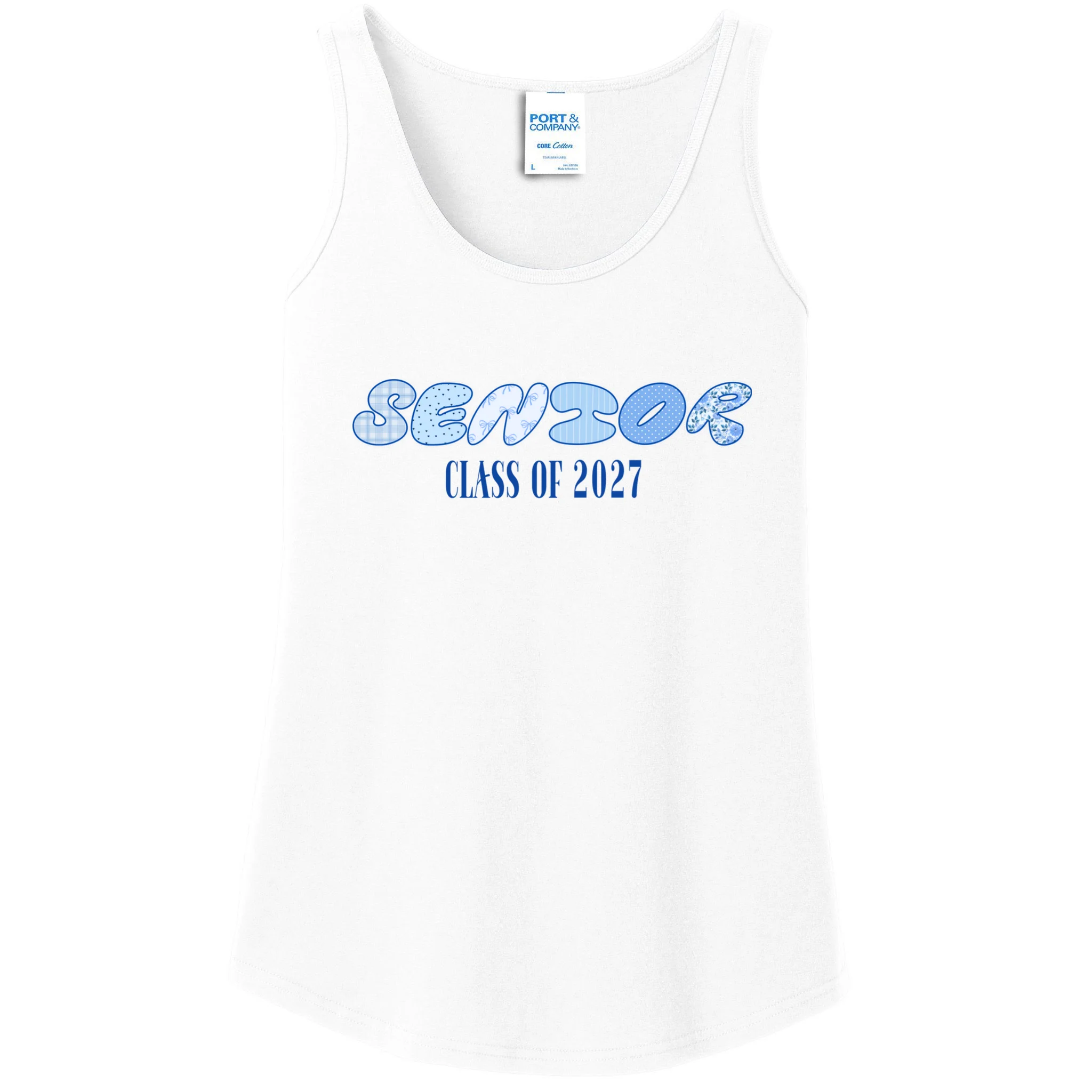 Cute Senior Class of Custom Year Women's Tank Top - Front