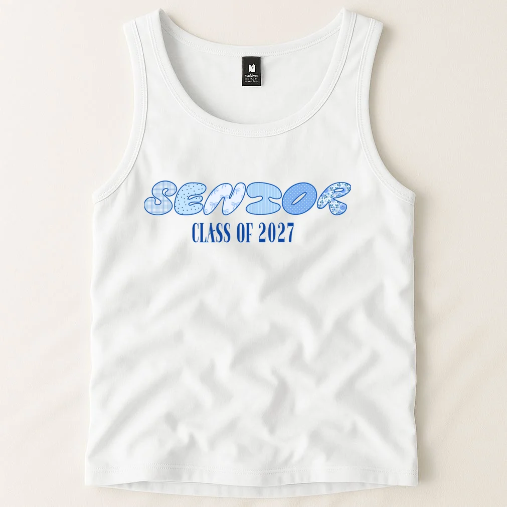 Cute Senior Class of Custom Year Tank Top - Front 1