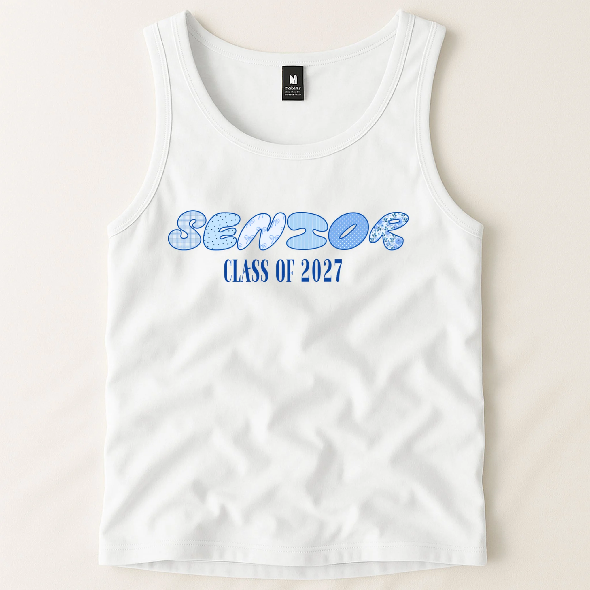 Cute Senior Class of Custom Year Men's Tank Top - Front 1