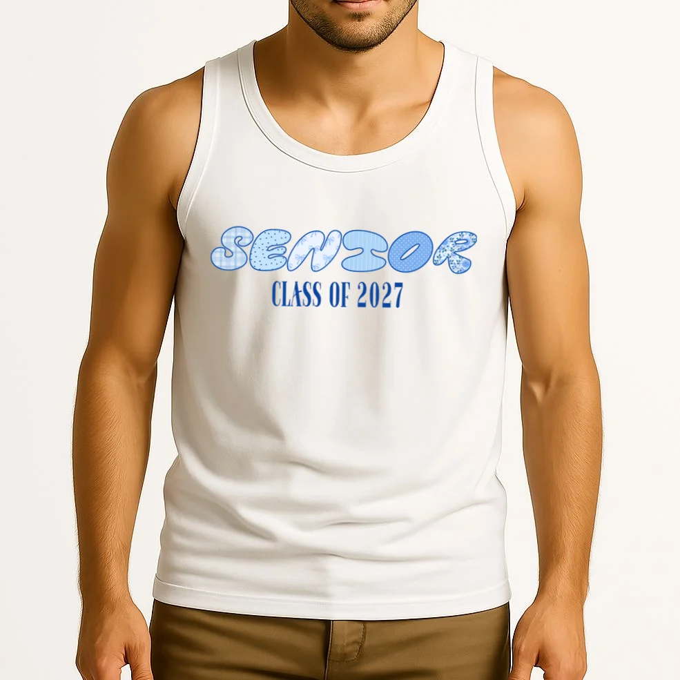 Cute Senior Class of Custom Year Tank Top - Front 2