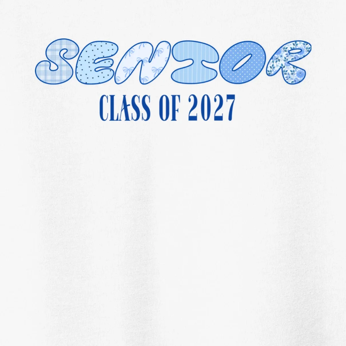 Cute Senior Class of Custom Year Toddler T-Shirt - Front - Close-up