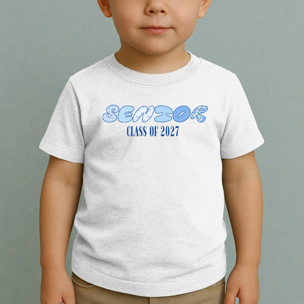 Cute Senior Class of Custom Year Toddler T-Shirt - Front 1