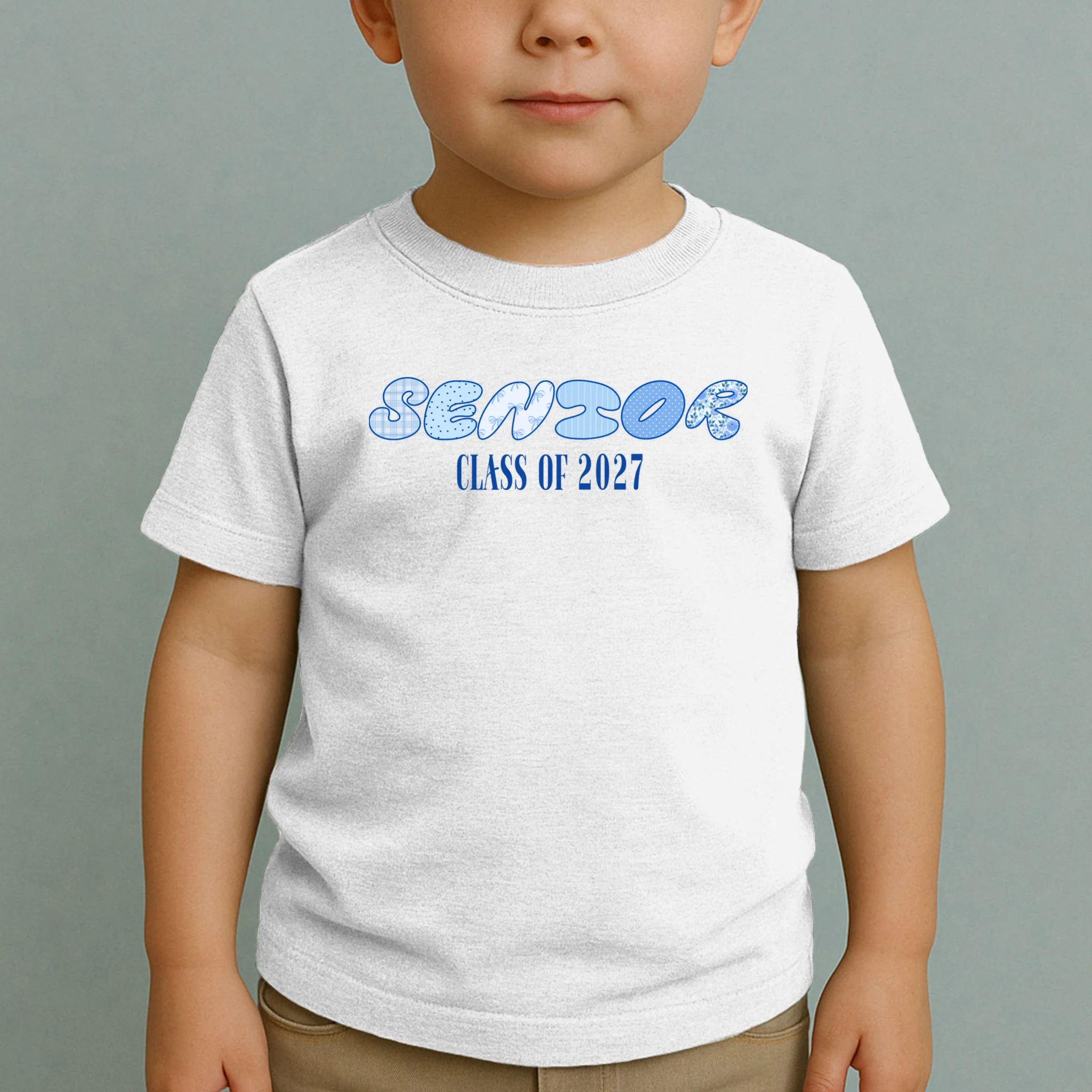Cute Senior Class of Custom Year Toddler T-Shirt - Front 1
