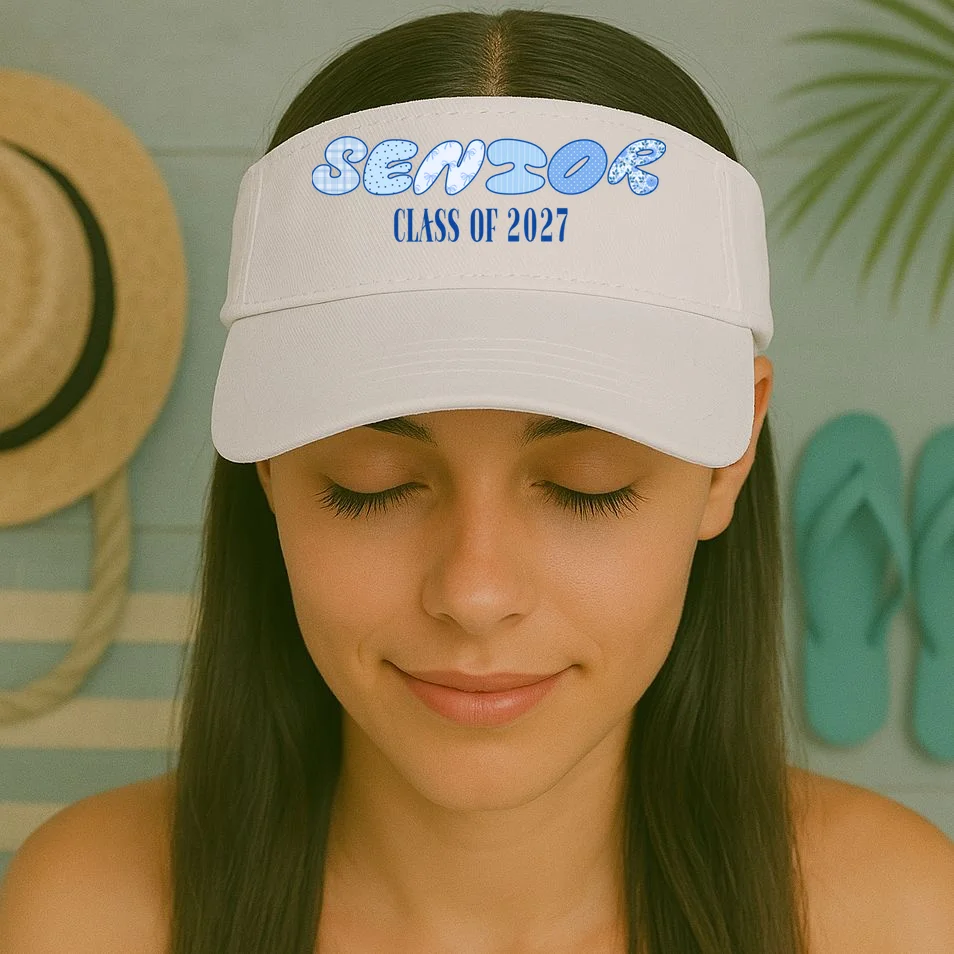 Cute Senior Class of Custom Year Visor - Front 1