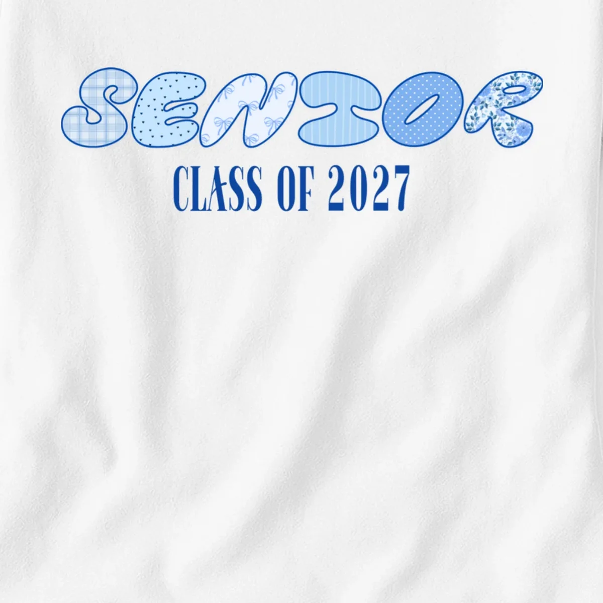 Cute Senior Class of Custom Year Women's T-Shirt - Front - Close-up