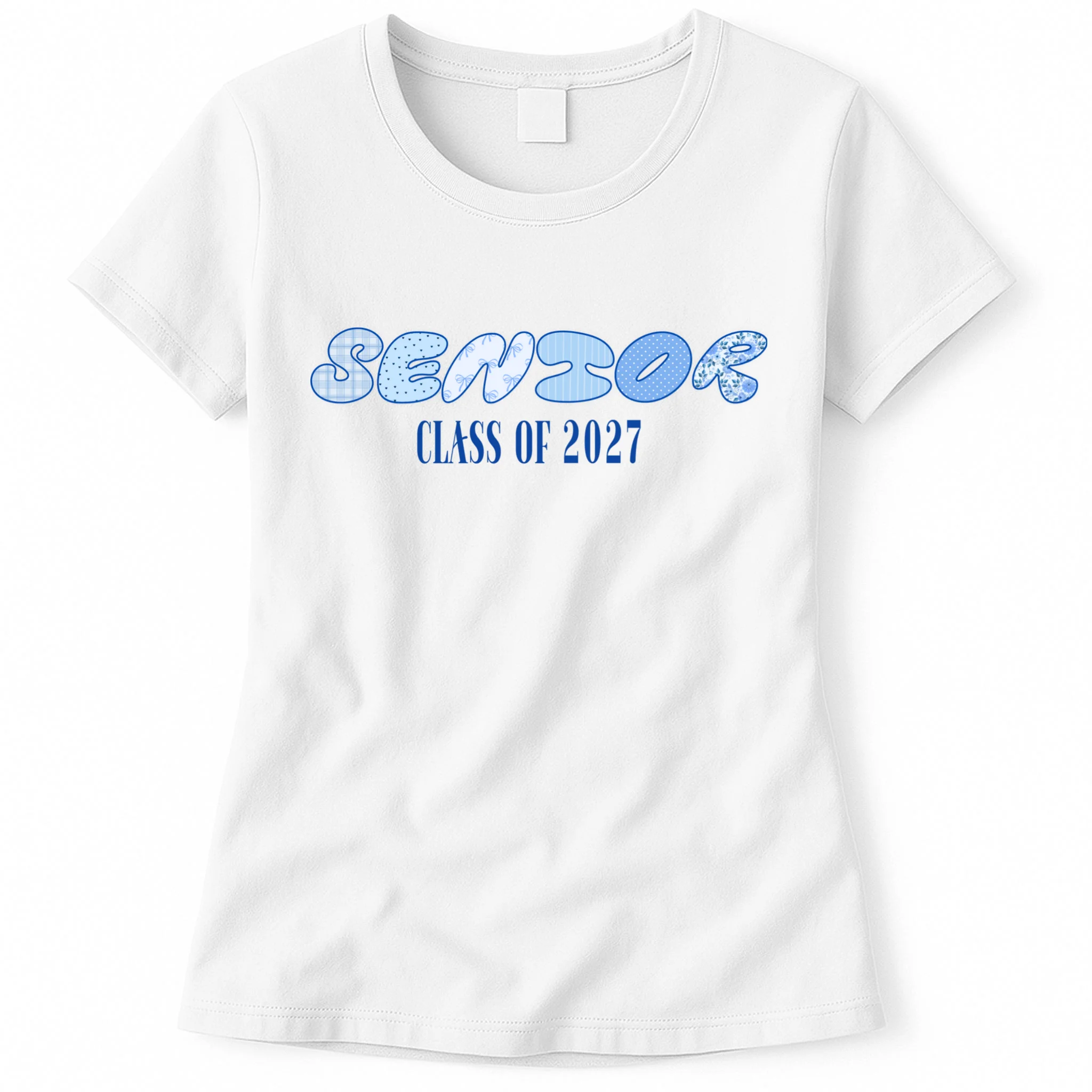 Cute Senior Class of Custom Year Women's T-Shirt Front