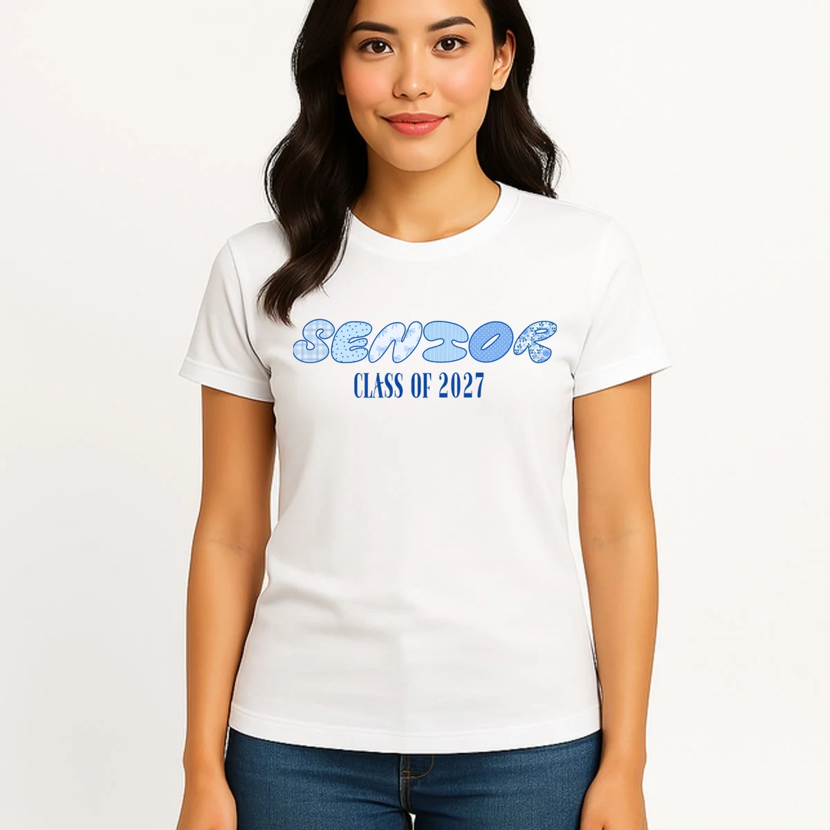 Cute Senior Class of Custom Year Women's T-Shirt - Front 3