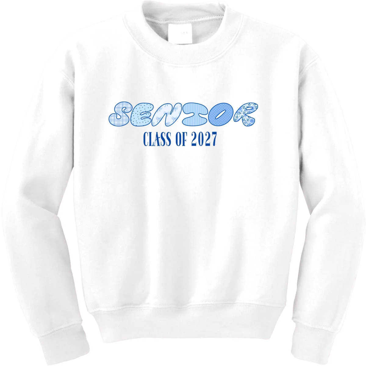 Cute Senior Class of Custom Year Kids Sweatshirt - Front