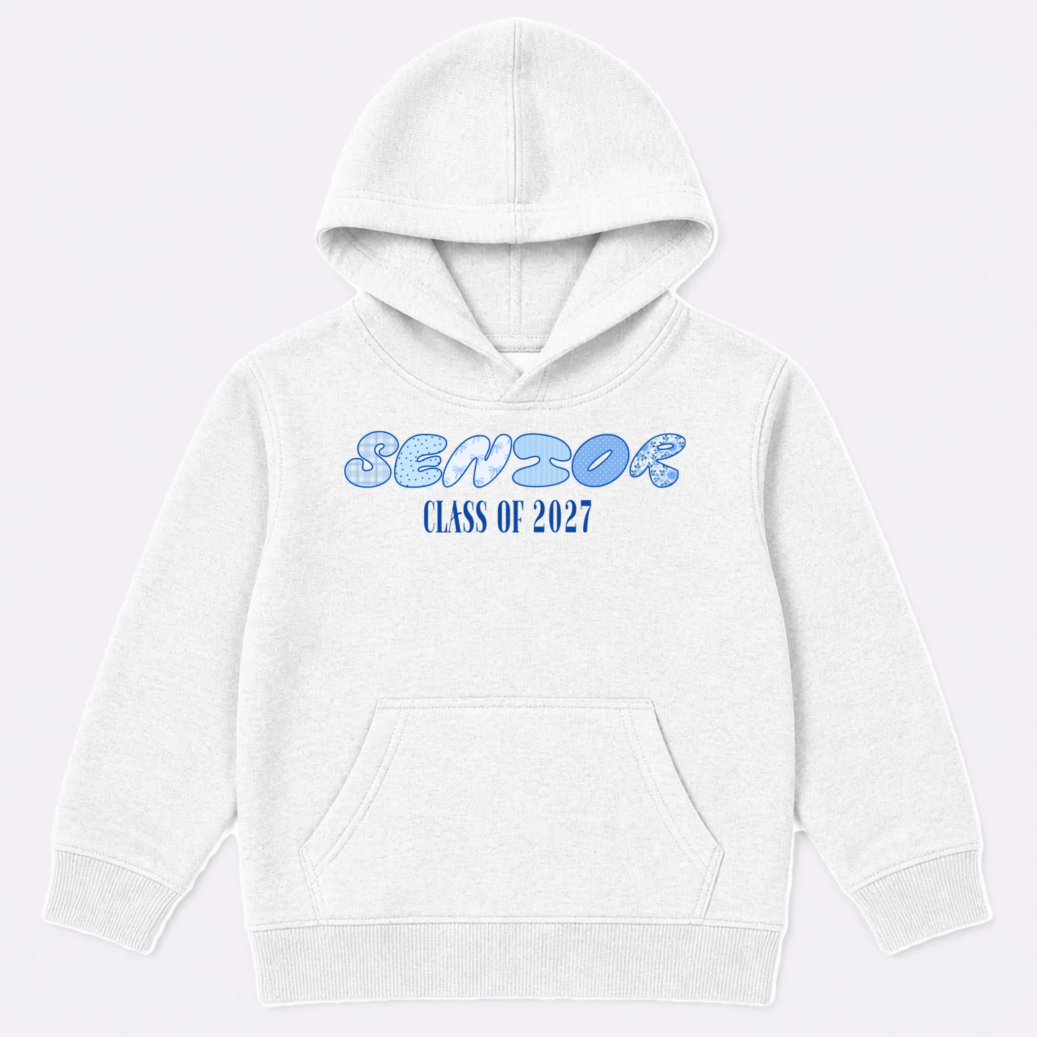Cute Senior Class of Custom Year Kids Hoodie - Front