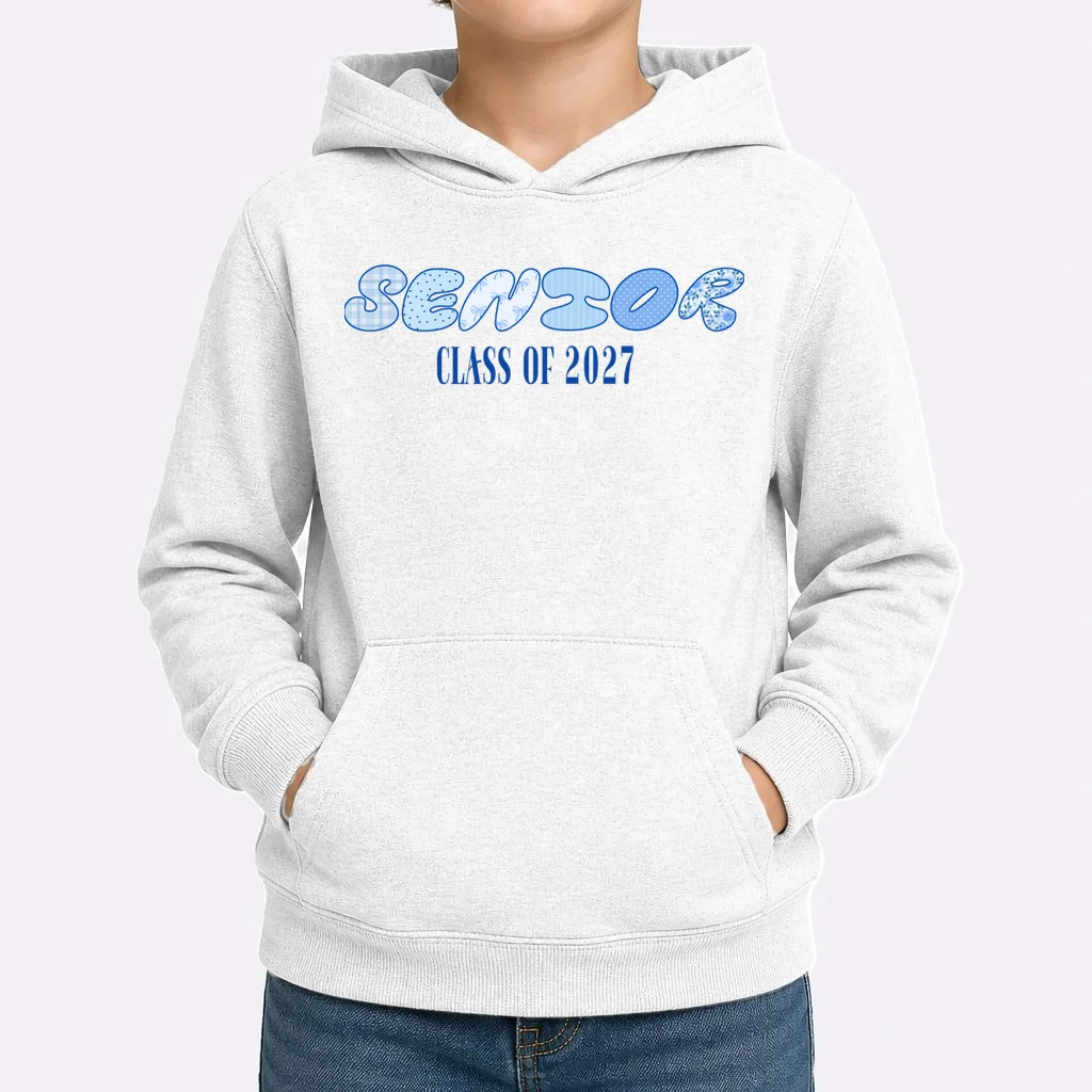 Cute Senior Class of Custom Year Kids Hoodie - Front 1