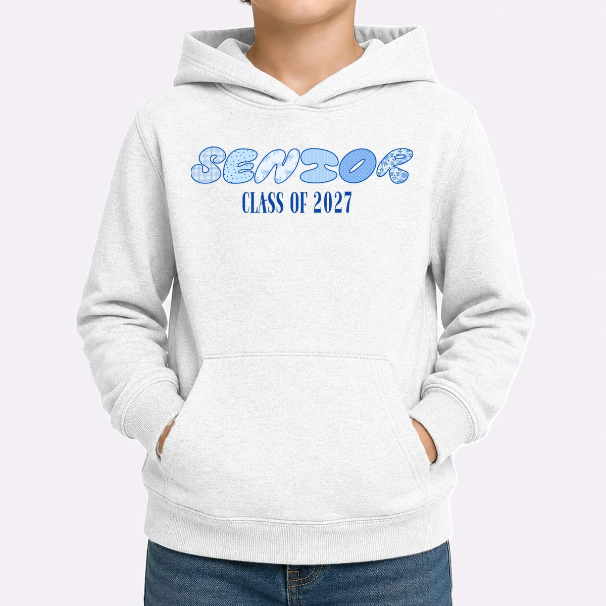 Cute Senior Class of Custom Year Kids Hoodie - Front 1