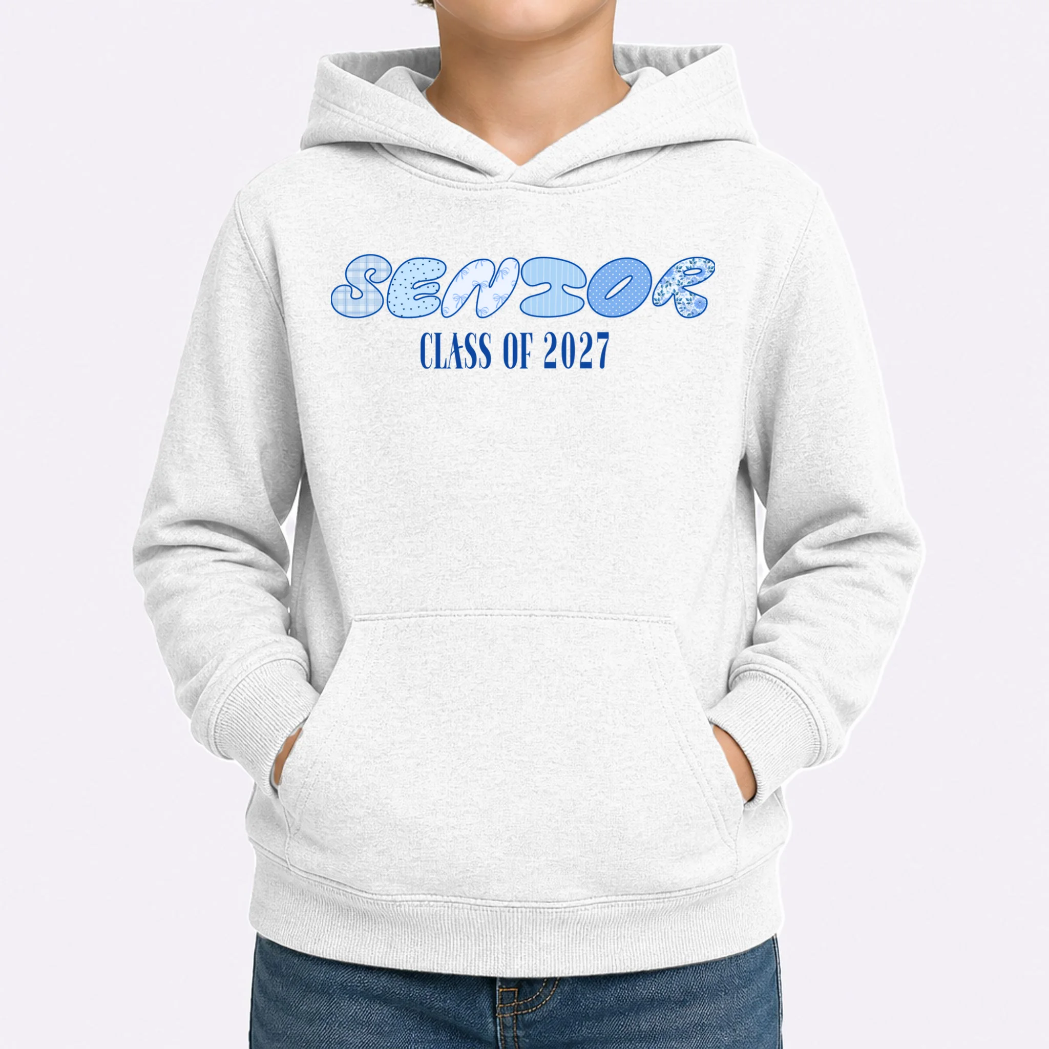 Cute Senior Class of Custom Year Kids Hoodie - Front 1