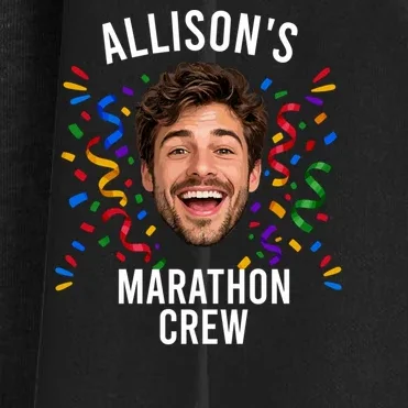 Marathon Personalized Photo Custom Gift - Runner Name & Face Marathon Crew Women's Cardigan - Front - Close-up