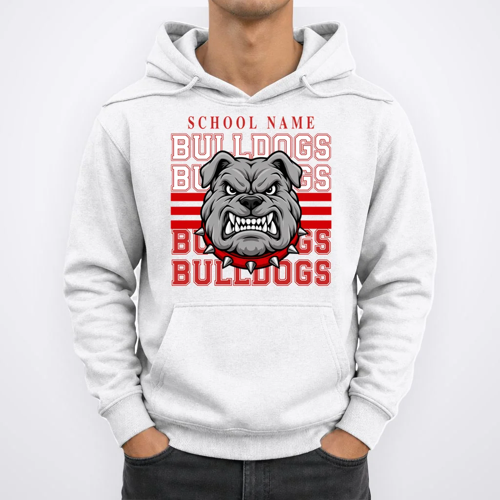 Custom School Gators Mascot Personalized Team Name Gift - School Spirit and Team Pride Men's Hoodie - Front 1