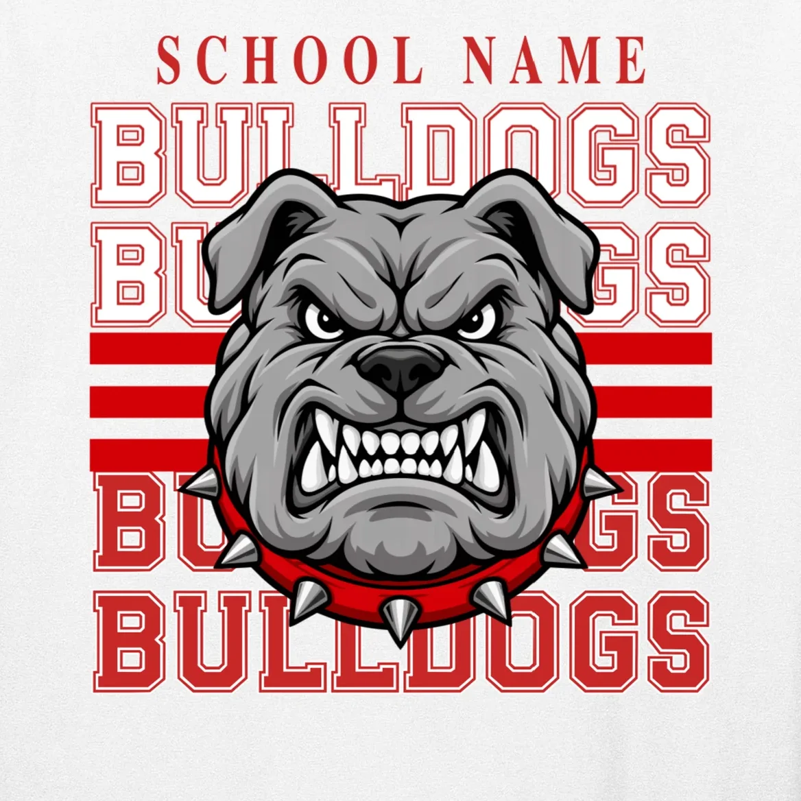 Custom School Gators Mascot Personalized Team Name Gift - School Spirit and Team Pride Men's Long Sleeve Shirt - Front - Close-up