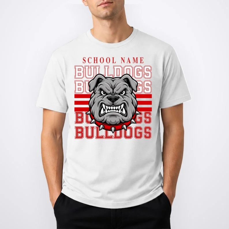 Custom School Gators Mascot Personalized Team Name Gift - School Spirit and Team Pride Men's T-Shirt - Front 1