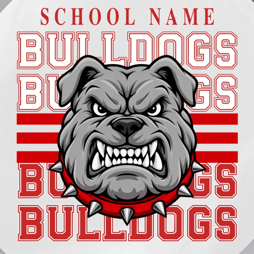 Custom School Gators Mascot Personalized Team Name Gift - School Spirit and Team Pride Button - Front - Close-up