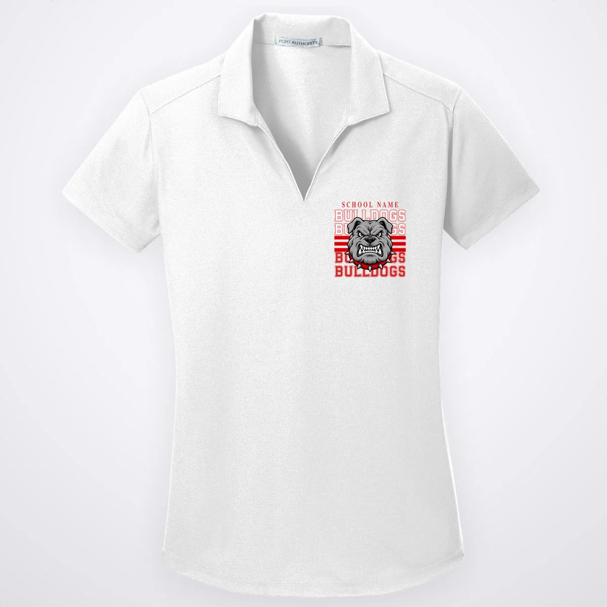 Custom School Gators Mascot Personalized Team Name Gift - School Spirit and Team Pride Women's Polo - Front