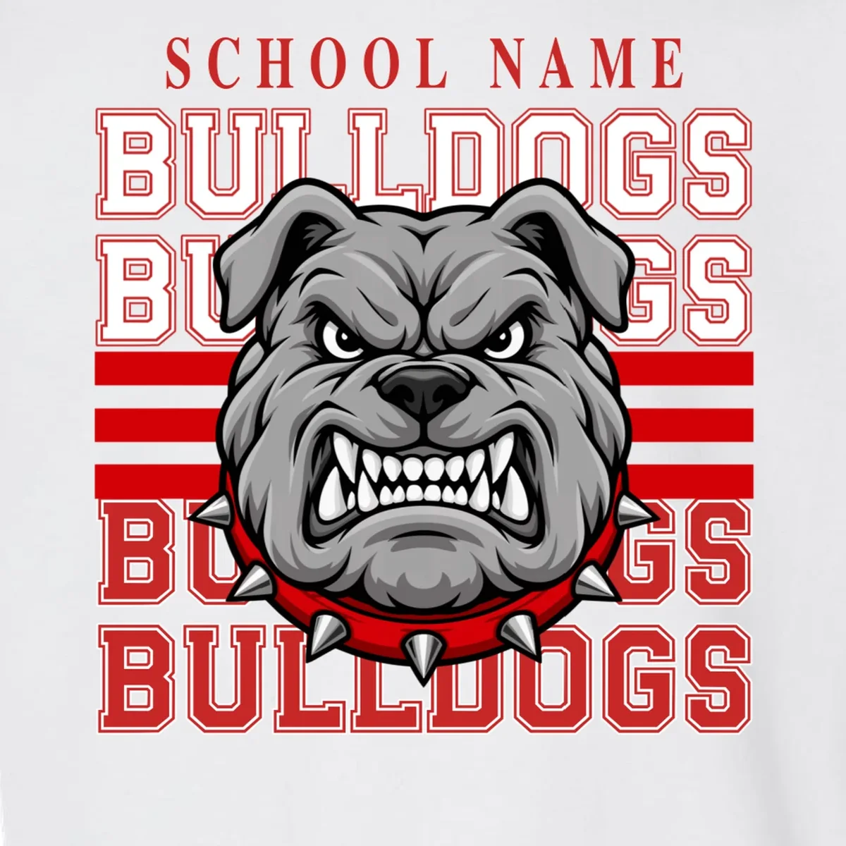 Custom School Gators Mascot Personalized Team Name Gift - School Spirit and Team Pride Toddler Sweatshirt - Front - Close-up