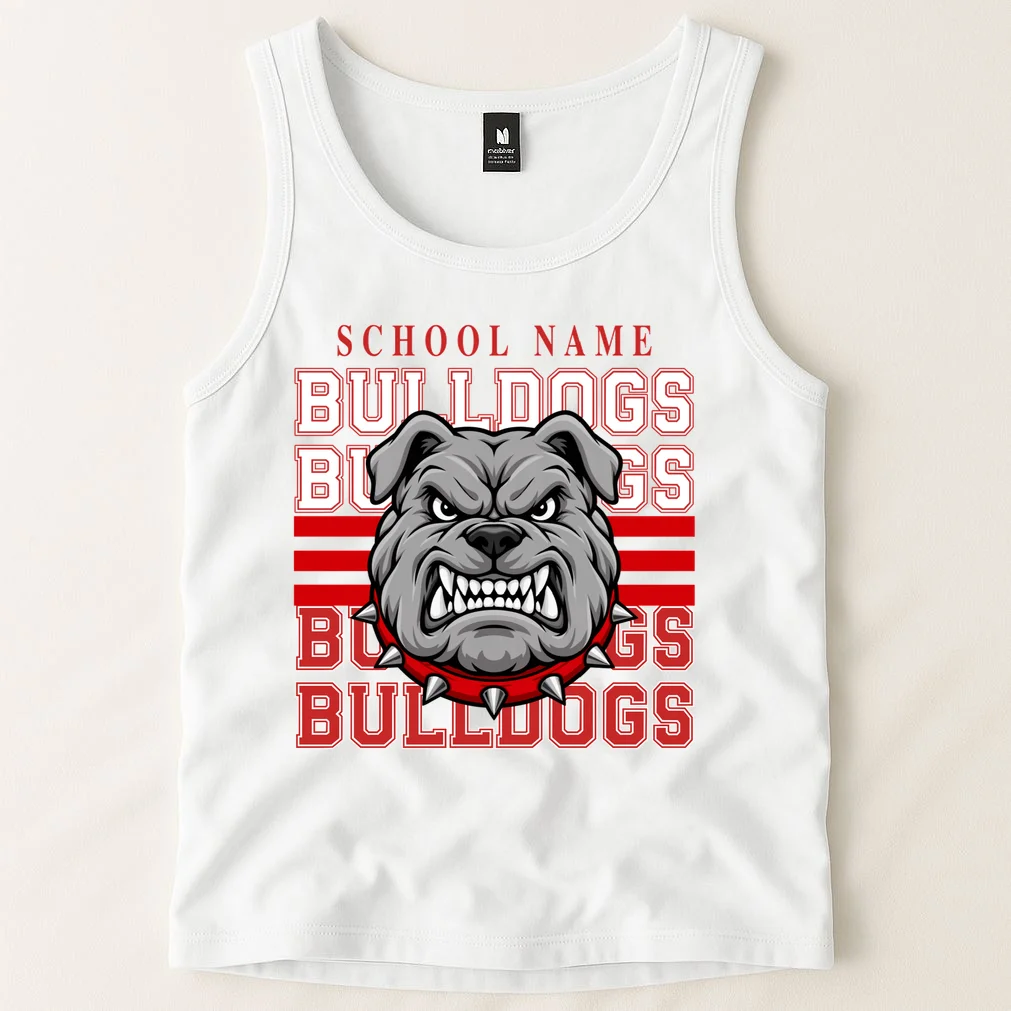 Custom School Gators Mascot Personalized Team Name Gift - School Spirit and Team Pride Men's Tank Top - Front 1